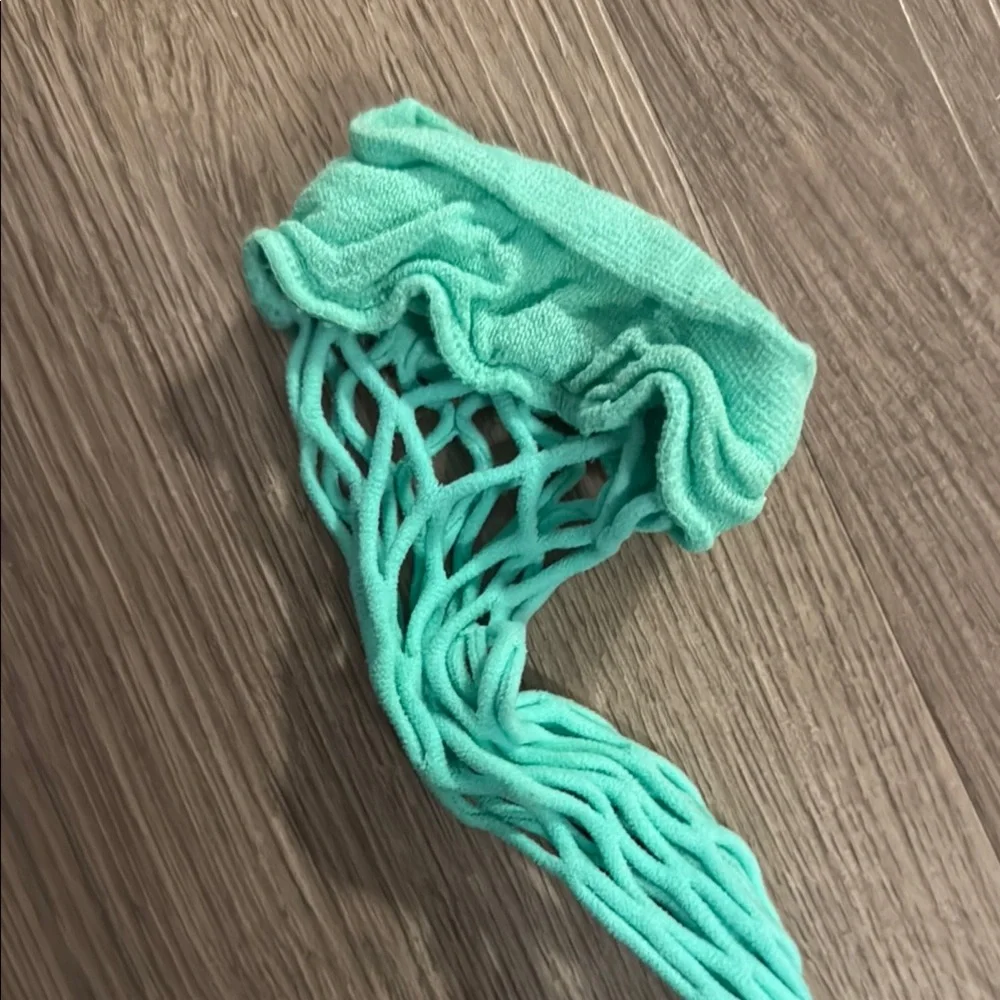 Cape Robbin Sea Green/Teal Fishnet Sock Heels with Plastic Secure Straps❣️❣️BNIB